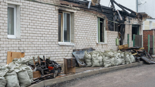 Professional Fire Damage Removal technician working in Knoxville, MD